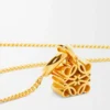 Anagram pendant in sterling silver Gold