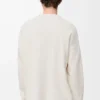 Anagram pocket sweater in cotton blend Beige/Grey