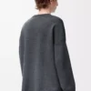 Anagram pocket sweater in cotton blend Grey/Blue