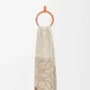 Anagram scarf in alpaca and wool Beige/White