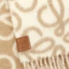 Anagram scarf in alpaca and wool blend Beige/White