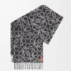 Anagram scarf in alpaca and wool blend Black/Grey