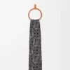 Anagram scarf in alpaca and wool blend Black/Grey