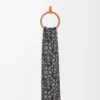 Anagram scarf in alpaca and wool blend Black/Grey