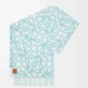Anagram scarf in alpaca and wool blend Light Blue/White