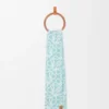 Anagram scarf in alpaca and wool blend Light Blue/White