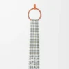 Anagram scarf in silk and cashmere Light Grey/Multicolor