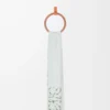 Anagram scarf in silk and cashmere Light Grey/Multicolor