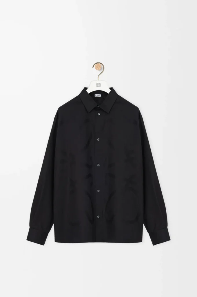Anagram shirt in cotton Black