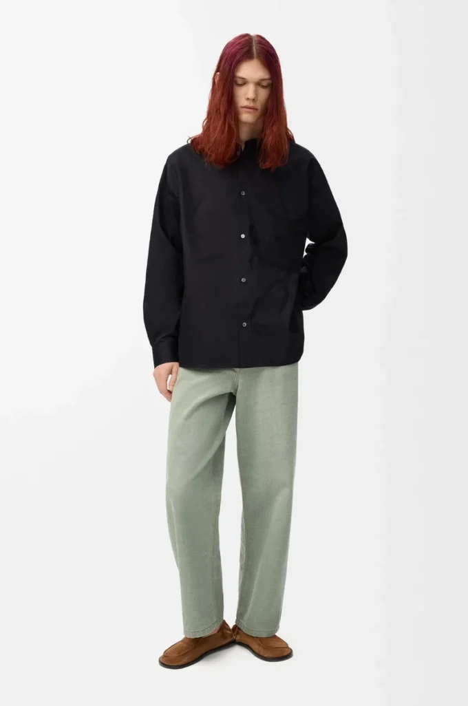 Anagram shirt in cotton Black