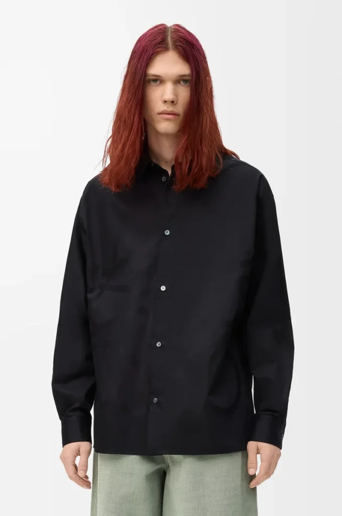 Anagram shirt in cotton Black