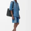 Anagram short sleeve shirt in denim Washed Denim
