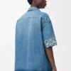 Anagram short sleeve shirt in denim Washed Denim
