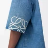 Anagram short sleeve shirt in denim Washed Denim