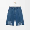 Anagram shorts in denim Jeans Blue