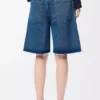 Anagram shorts in denim Jeans Blue