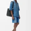 Anagram shorts in denim Washed Denim