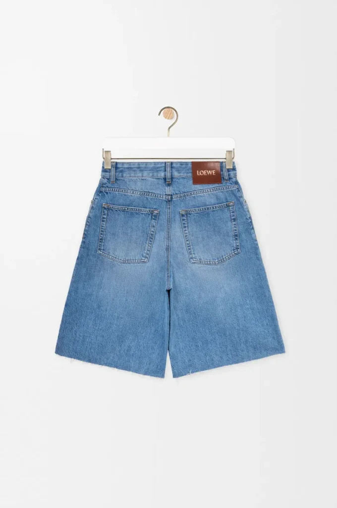 Anagram shorts in denim Washed Denim