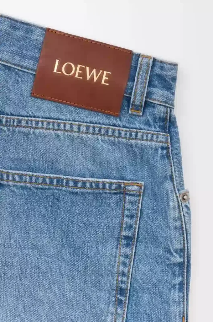 Anagram shorts in denim Washed Denim