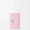 Anagram small vertical wallet in pebble grained calfskin Blossom