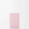 Anagram small vertical wallet in pebble grained calfskin Blossom