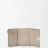 Anagram small vertical wallet in pebble grained calfskin Clay