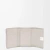 Anagram small vertical wallet in pebble grained calfskin Light Ghost