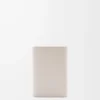 Anagram small vertical wallet in pebble grained calfskin Light Ghost