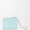 Anagram square coin cardholder in pebble grained calfskin Frozen Anagram square coin cardholder in pebble grained calfskin Frozen