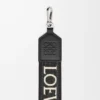 Anagram strap in jacquard and calfskin Black
