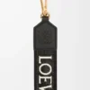 Anagram strap in jacquard and calfskin Black/Gold