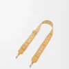 Anagram strap in jacquard and calfskin Sahara