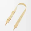 Anagram strap in jacquard and calfskin Vanilla