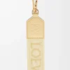 Anagram strap in jacquard and calfskin Vanilla