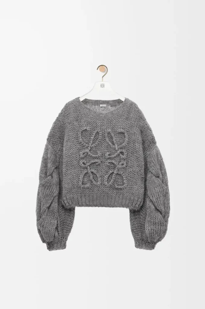Anagram sweater in mohair Grey Melange