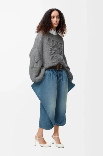 Anagram sweater in mohair Grey Melange
