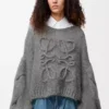 Anagram sweater in mohair Grey Melange