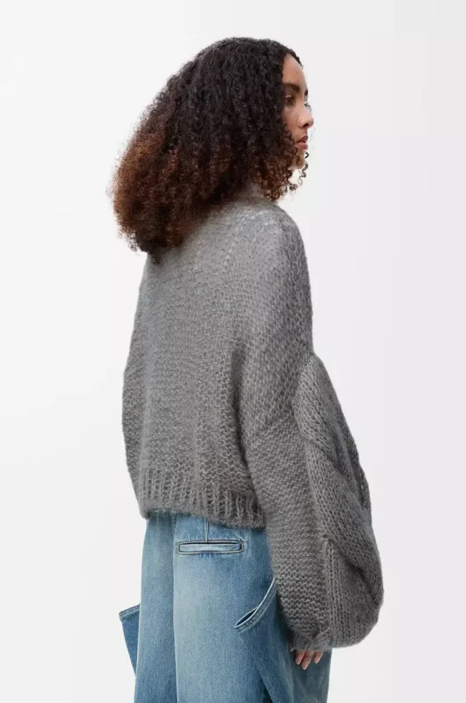 Anagram sweater in mohair Grey Melange