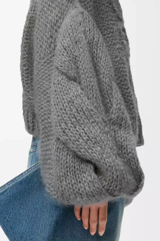 Anagram sweater in mohair Grey Melange
