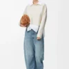 Anagram sweater in wool blend White