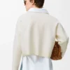 Anagram sweater in wool blend White