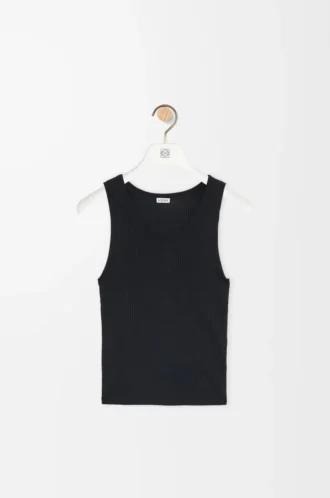Anagram tank top in silk Black Anagram tank top in silk Black