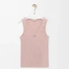 Anagram tank top in silk Light Pink