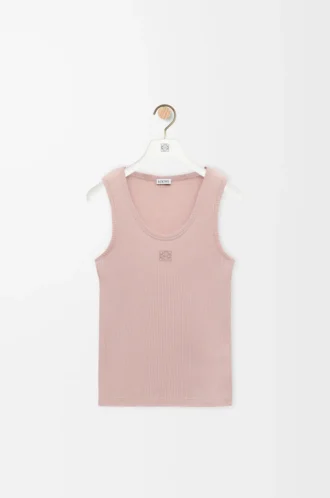Anagram tank top in silk Light Pink Anagram tank top in silk Light Pink