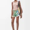 Anagram tank top in silk Light Pink