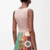 Anagram tank top in silk Light Pink