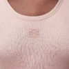 Anagram tank top in silk Light Pink