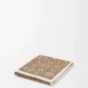 Anagram towel in cotton Beige