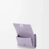 Anagram trifold wallet in pebble grained calfskin Dirty Mauve