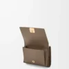 Anagram trifold wallet in pebble grained calfskin Taupe Anagram trifold wallet in pebble grained calfskin Taupe
